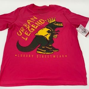 Urban legend by Edward luxury streetwear graphic T-shirt XL new pink